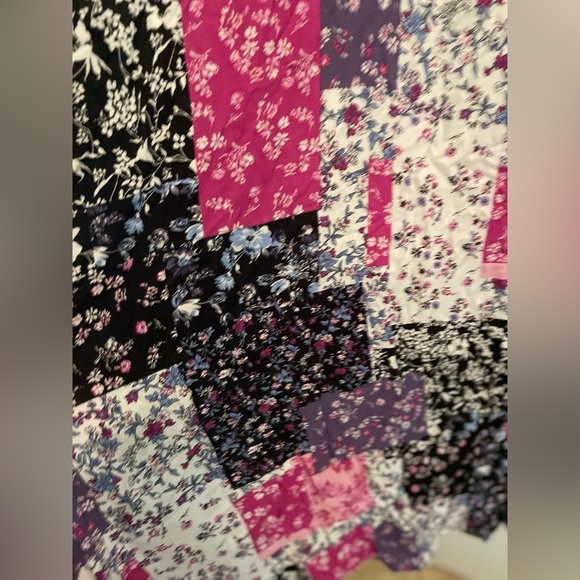 Andree by Unit Boho Floral Patchwork Maxi Dress New With Tags Size 3X - Picture 4 of 12